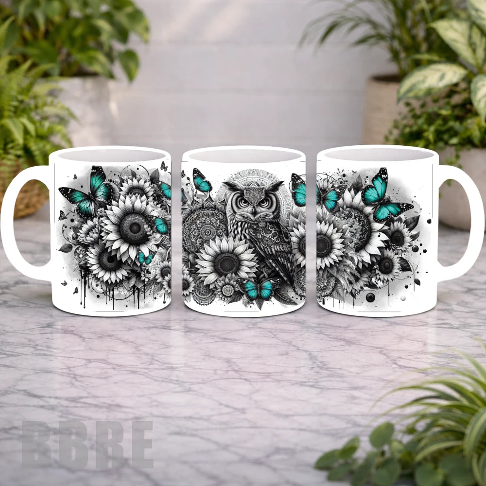Owl Floral 3 Mockup Product Photo