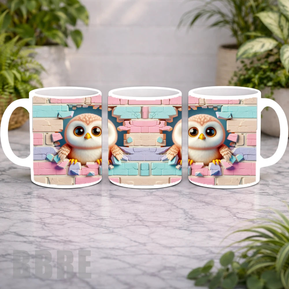 Owl Art Mockup Product Photo