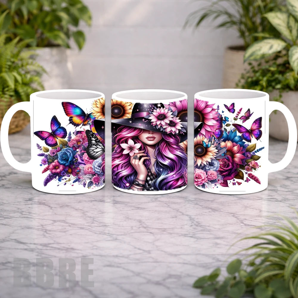 Floral Butterfly Mockup Product Photo