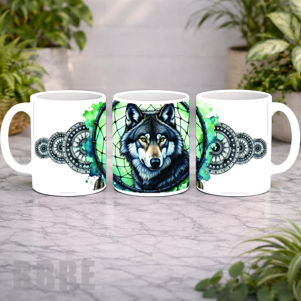 Wolf Dreamcatcher 2 Mockup Product Photo