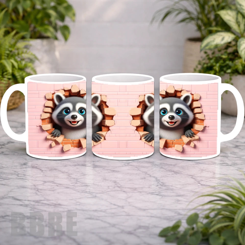 Raccoon Duo Mockup Product Photo