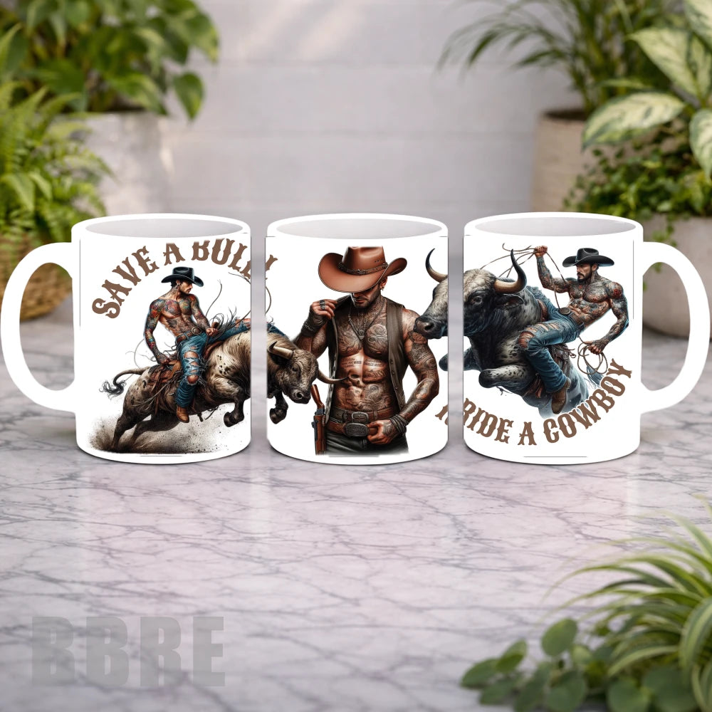 Cowboy Bull Mockup Product Photo