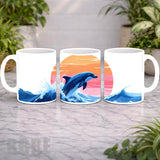 Dolphin Sunset Mockup Product Photo