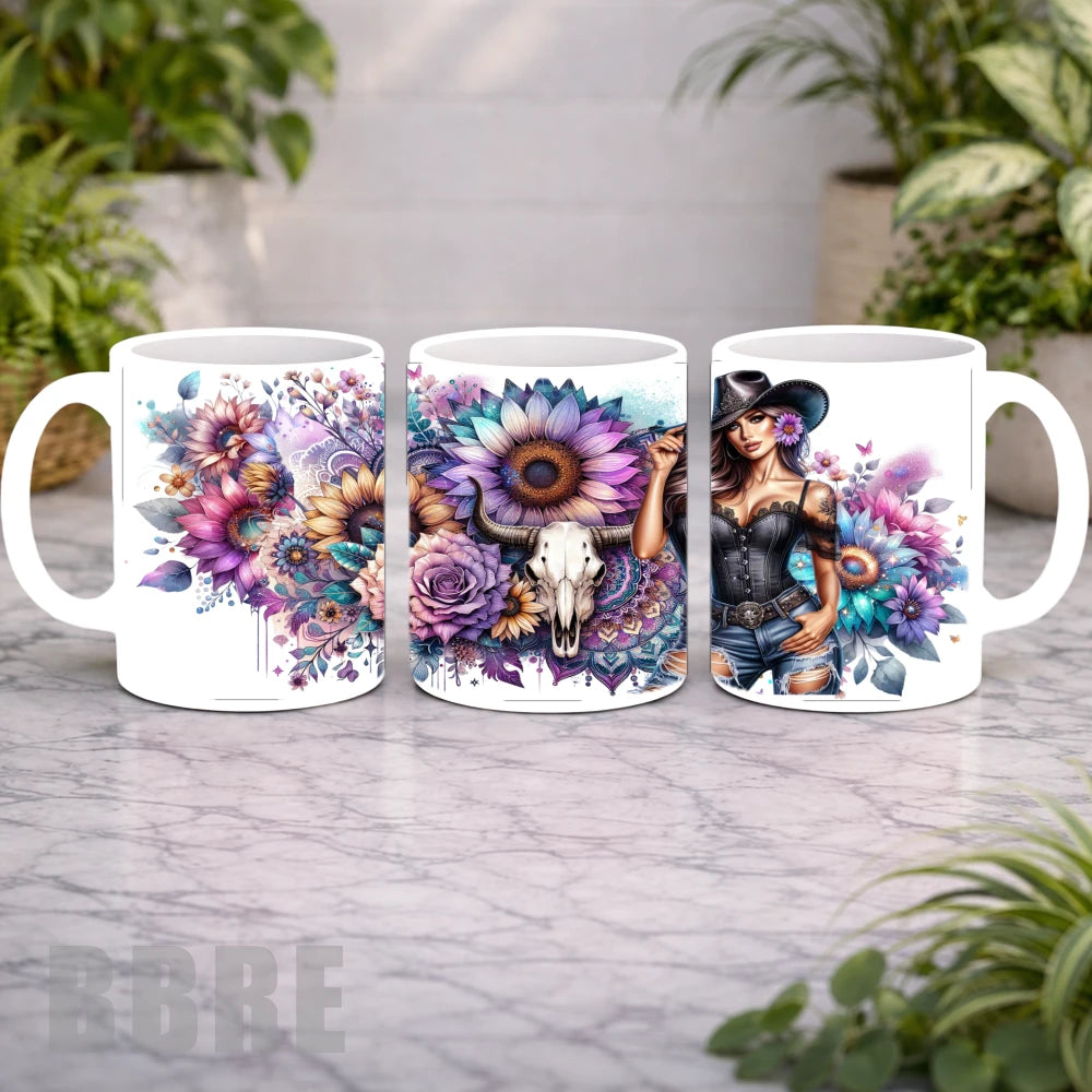 Floral Cowgirl Mockup Product Photo
