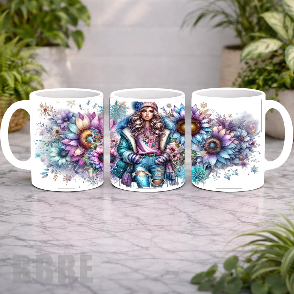 Floral Girl Mockup Product Photo