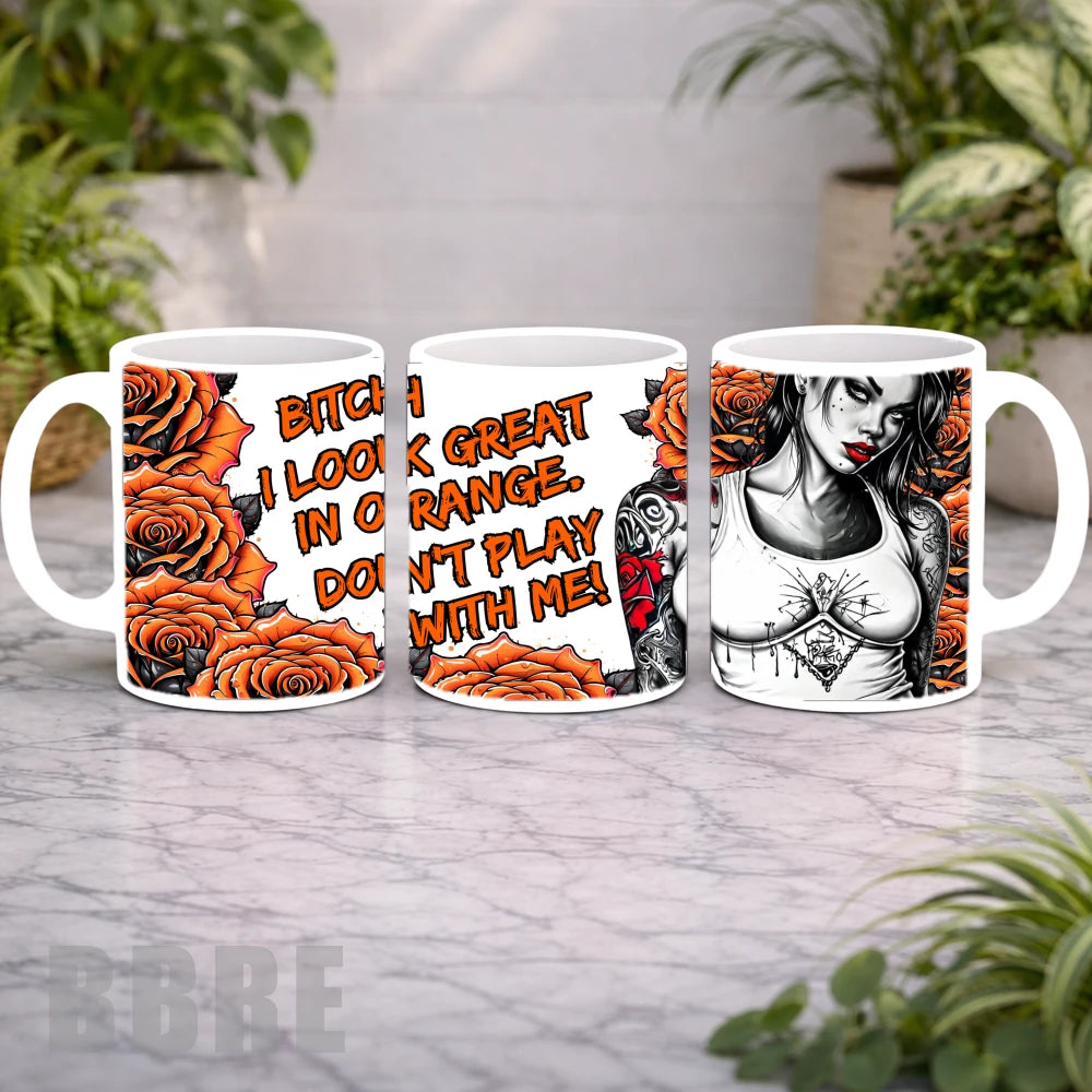Orange Rose Mockup Product Photo