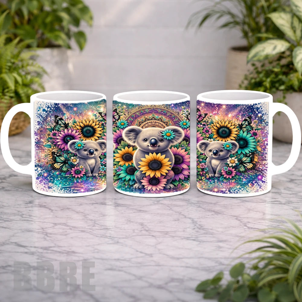 Floral Koalas Mockup Product Photo
