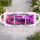 Pink Tractor Mockup Product Photo