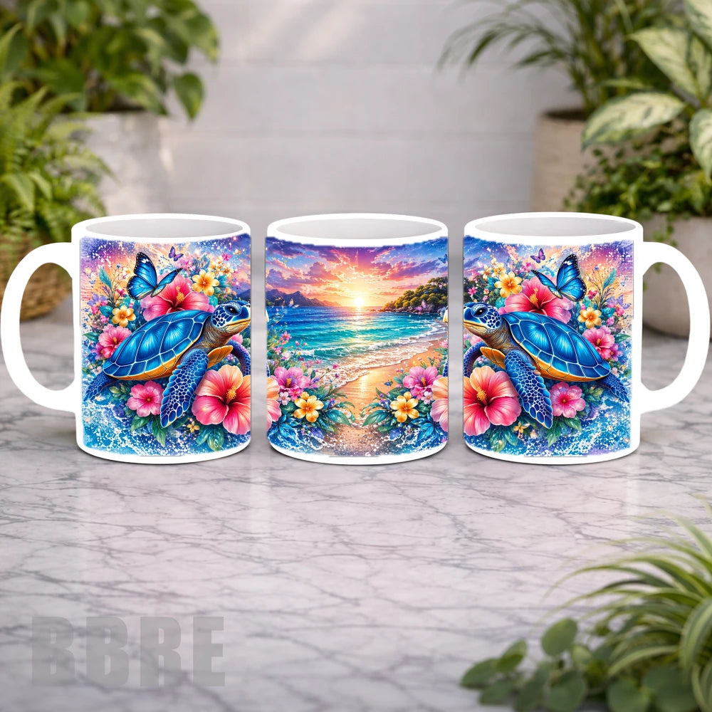 Tropical Turtles 3 Mockup Product Photo