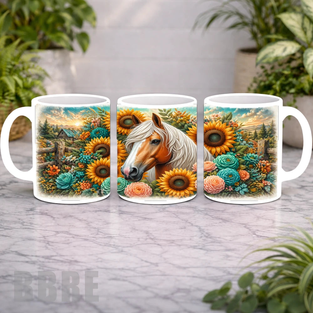 Floral Horse 3 Mockup Product Photo