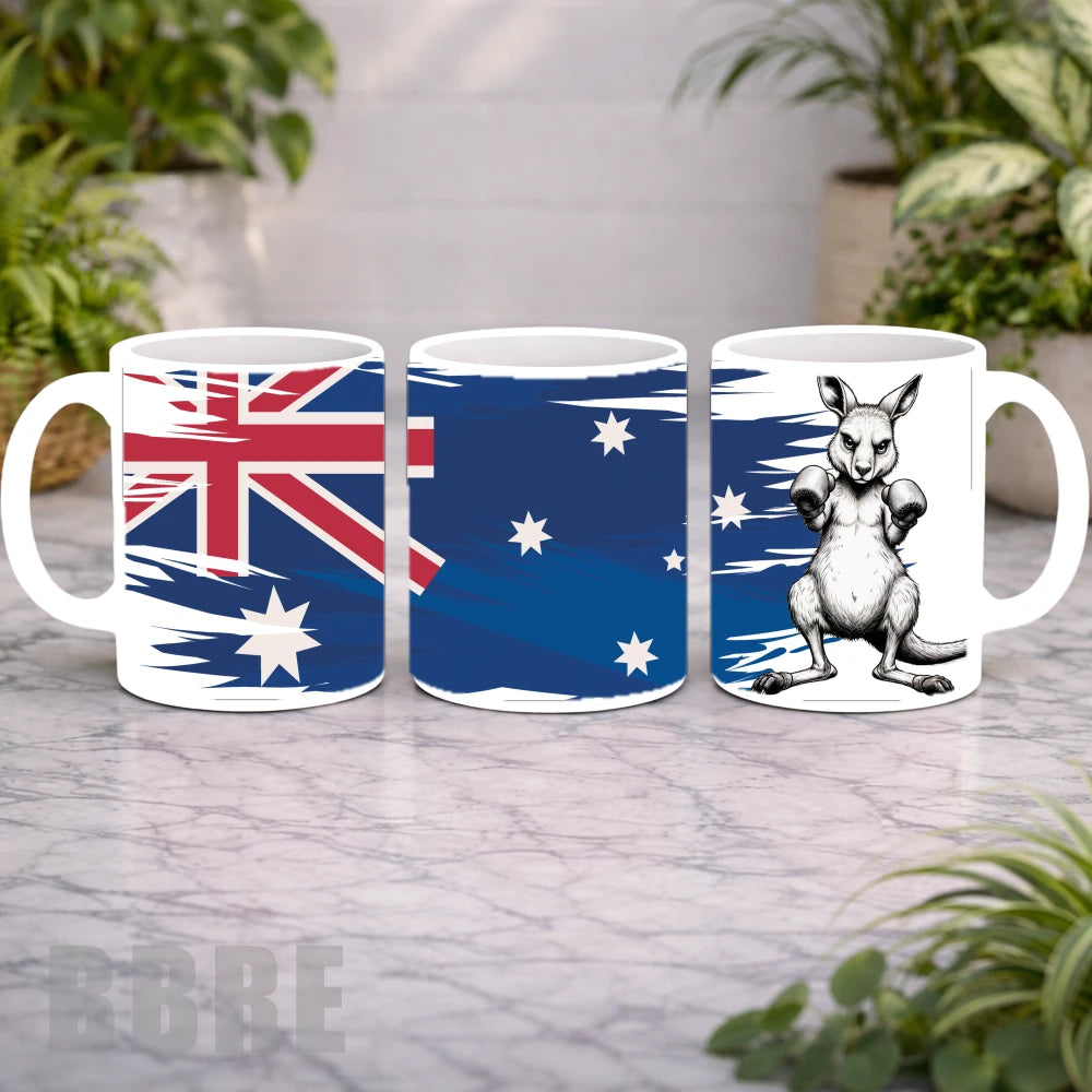 Kangaroo Flag Mockup Product Photo