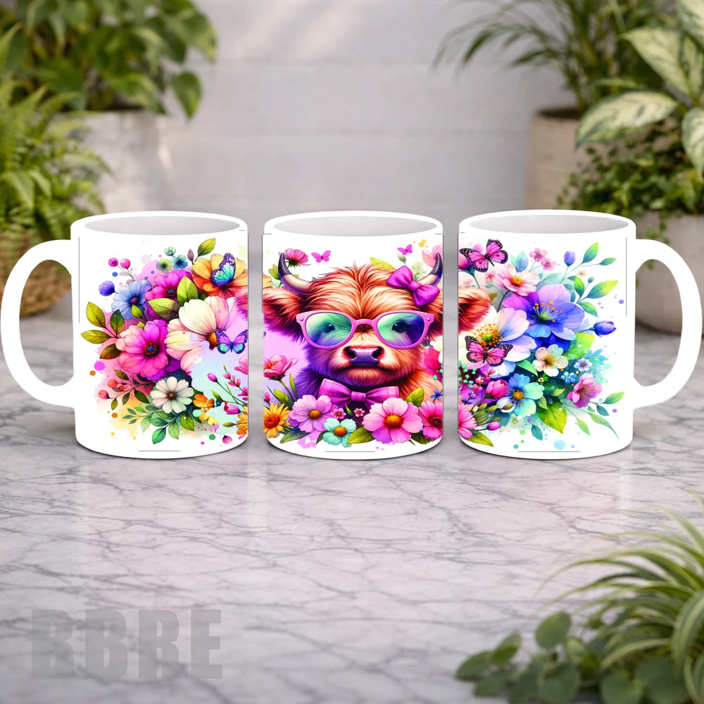 Floral Cow 2 Mockup Product Photo