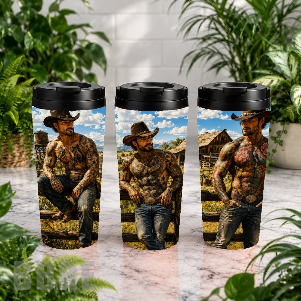 Cowboy Trio Mockup Image