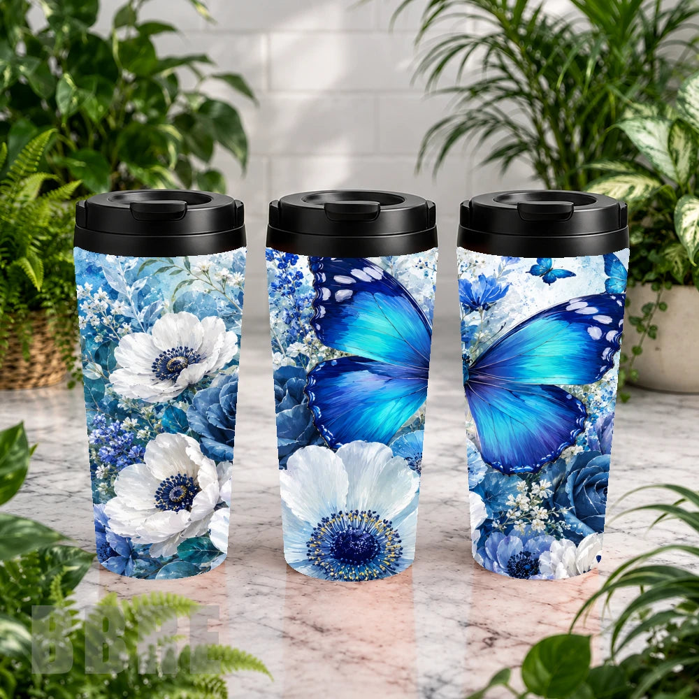 Blue Butterfly Mockup Image