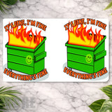 Flaming Dumpster Main Image