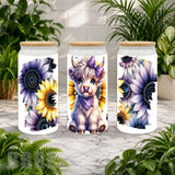 Floral Highland Cow Product Image