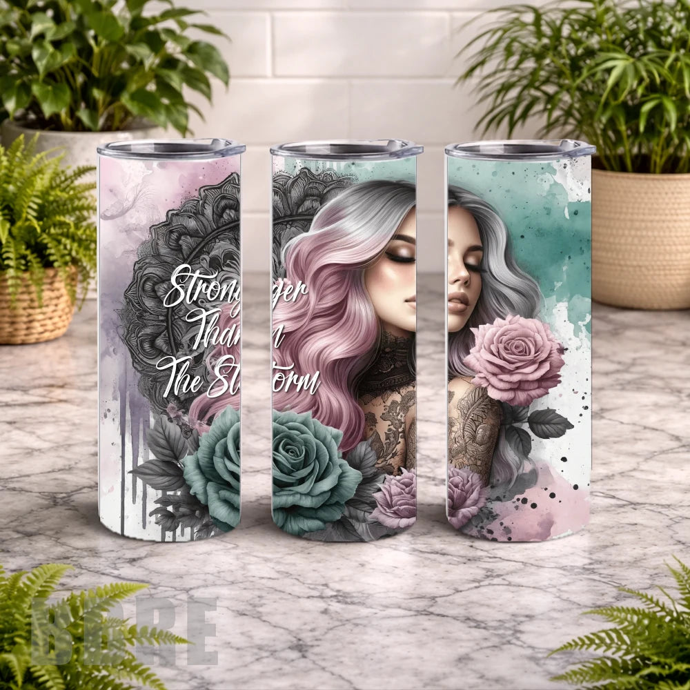 Stronger Storm 20 OZ Wrap Mockup