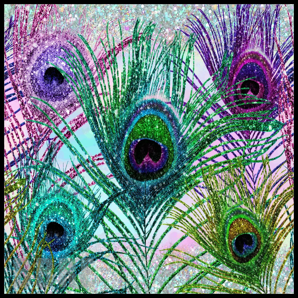 Peacock Feathers 20 OZ Sublimation Wrap
