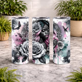Beautiful Woman 20 OZ Wrap Mockup