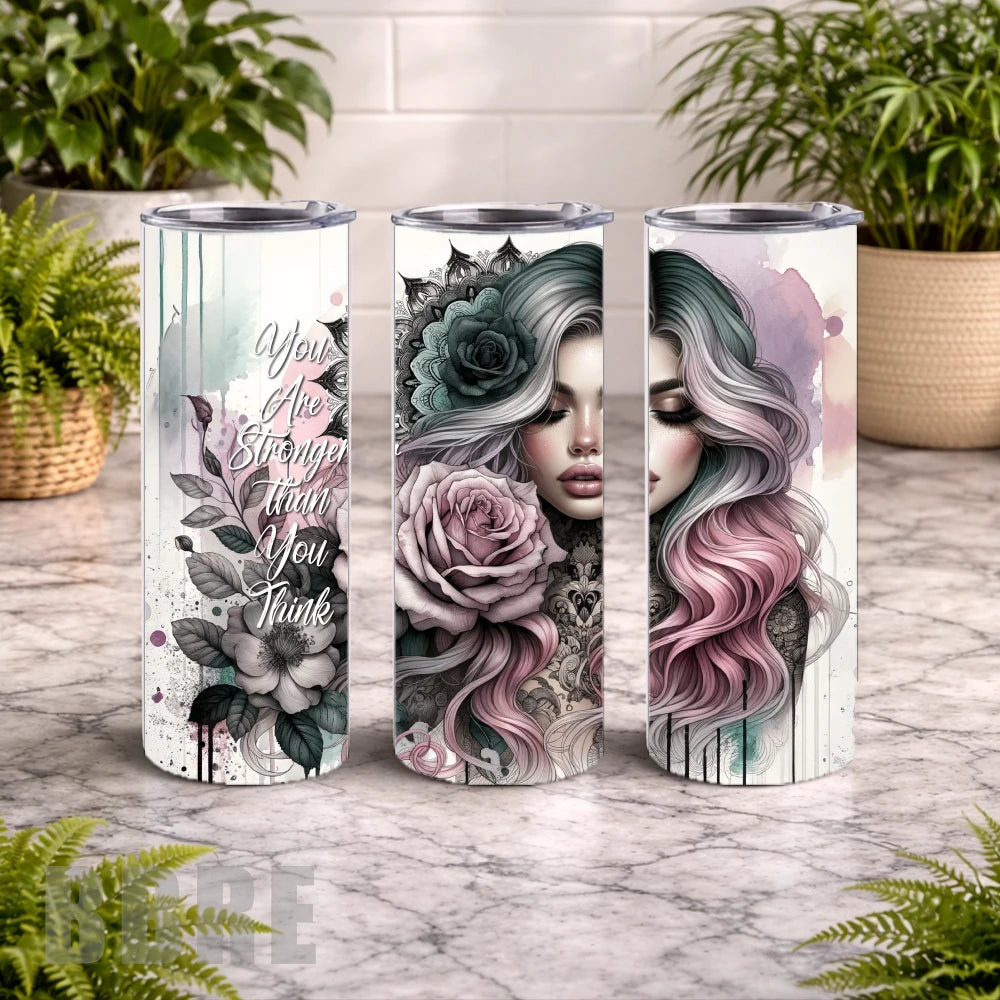 Floral Goddess 20 OZ Wrap Mockup