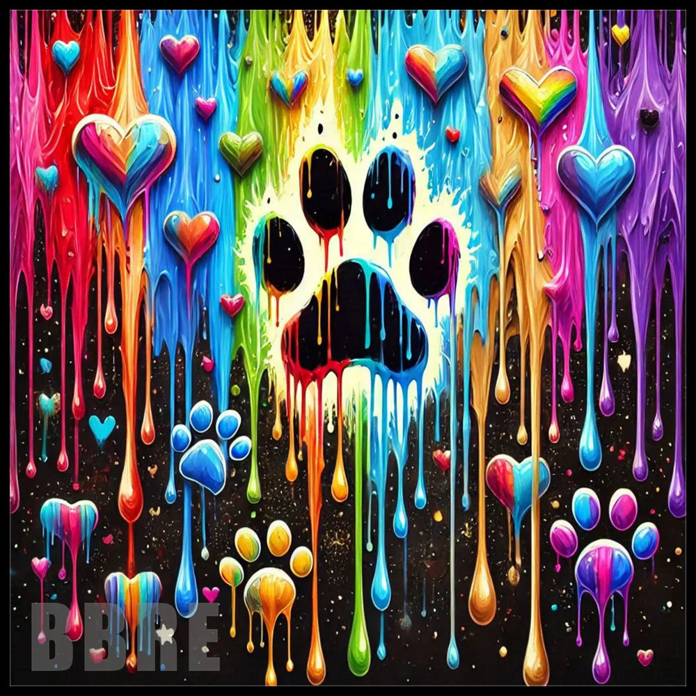 Colorful Paw 20 OZ Sublimation Wrap