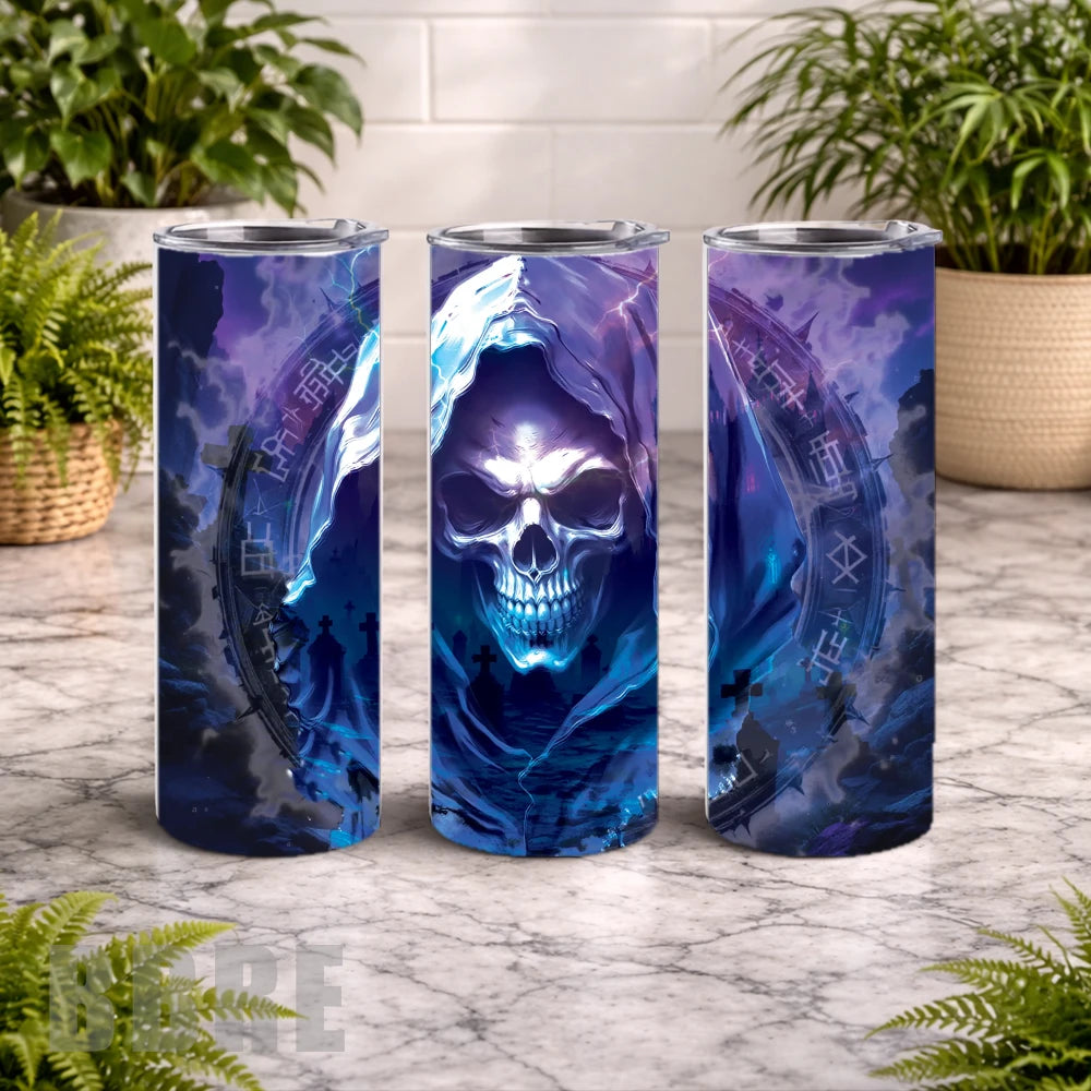 Mystic Skull 2 20 OZ Wrap Mockup