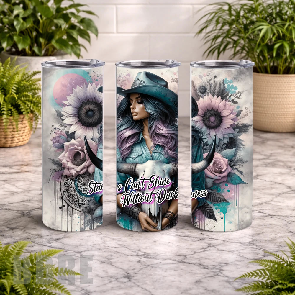 Cowgirl Dreams 3 20 OZ Wrap Mockup