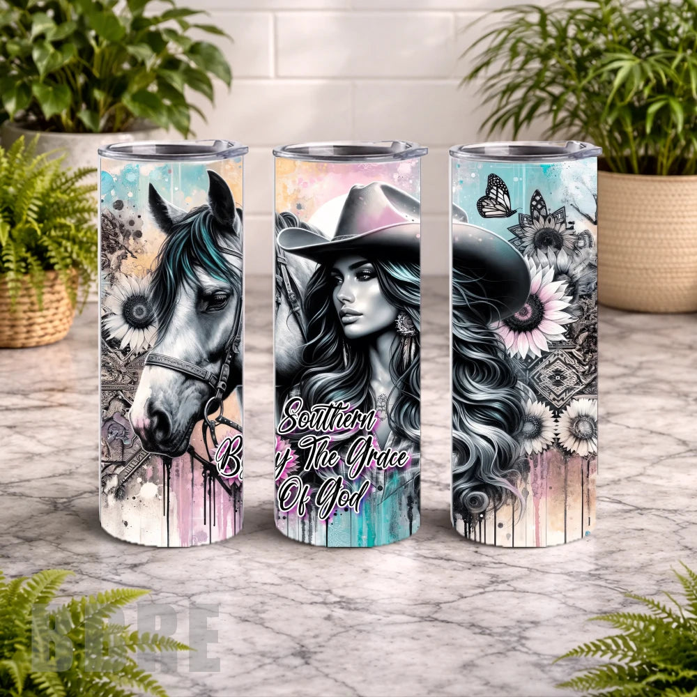 Southern Grace 20 OZ Wrap Mockup