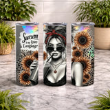 Sarcasm Love 20 OZ Wrap Mockup