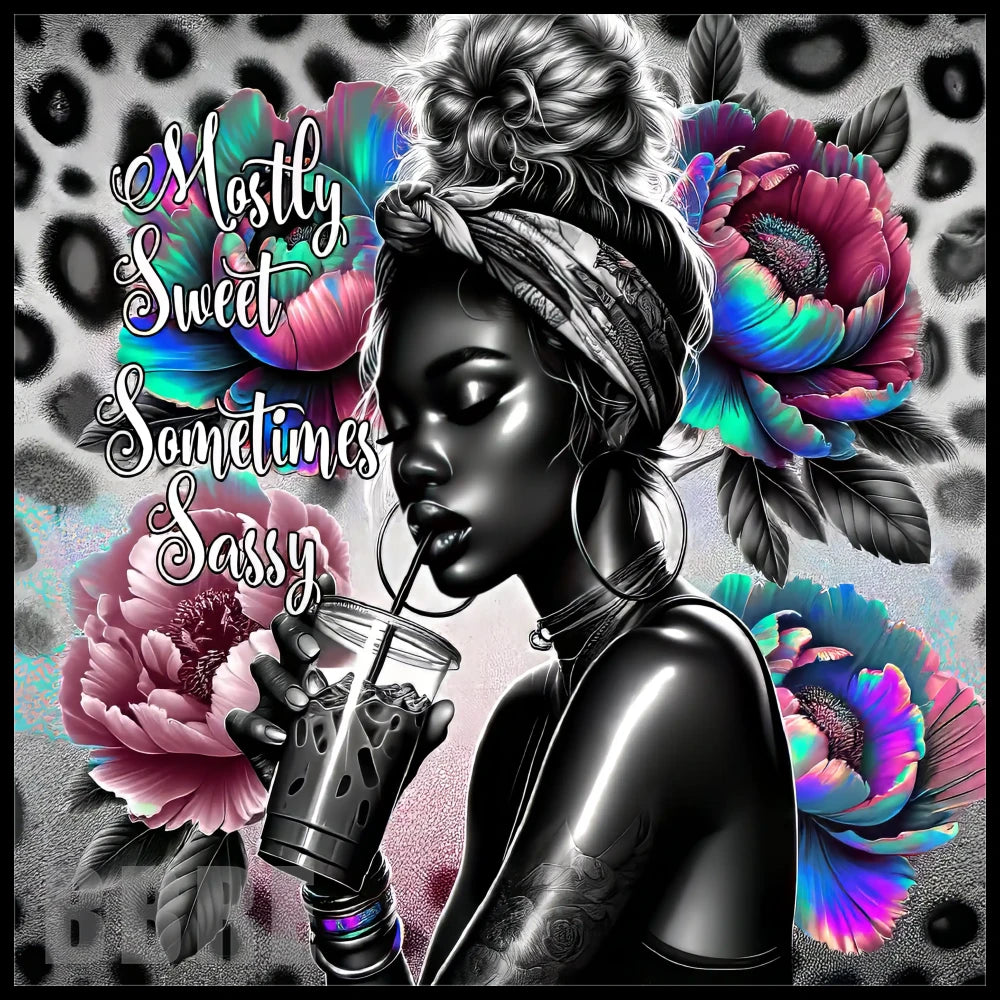 Sassy Floral 20 OZ Sublimation Wrap
