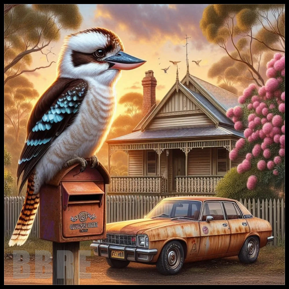 Kookaburra Scene 3 20 OZ Sublimation Wrap