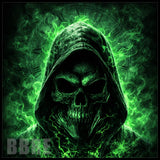 Green Skull 2 20 OZ Sublimation Wrap