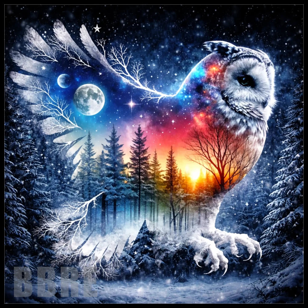 Cosmic Owl 2 20 OZ Sublimation Wrap