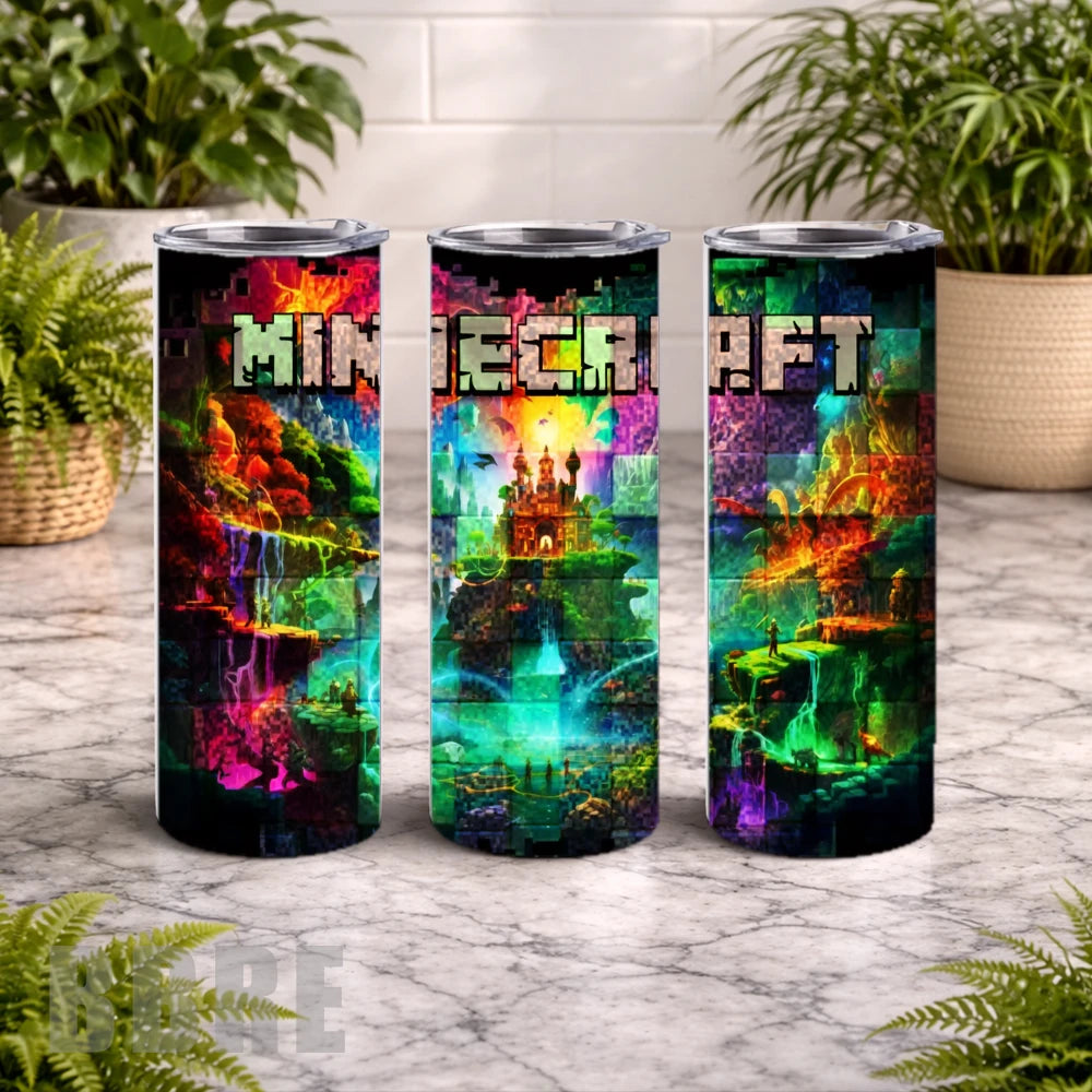 Minecraft Adventure 2 20 OZ Wrap Mockup