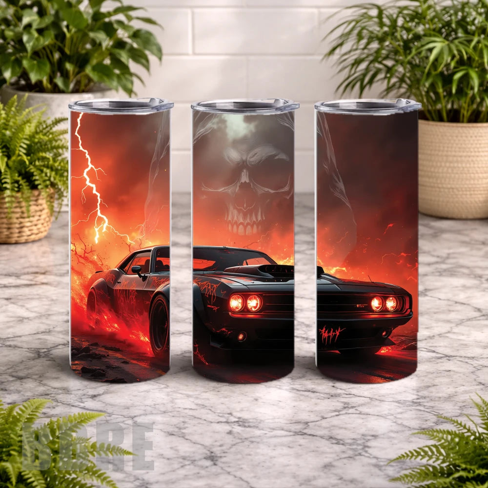 Dark Muscle 20 OZ Wrap Mockup