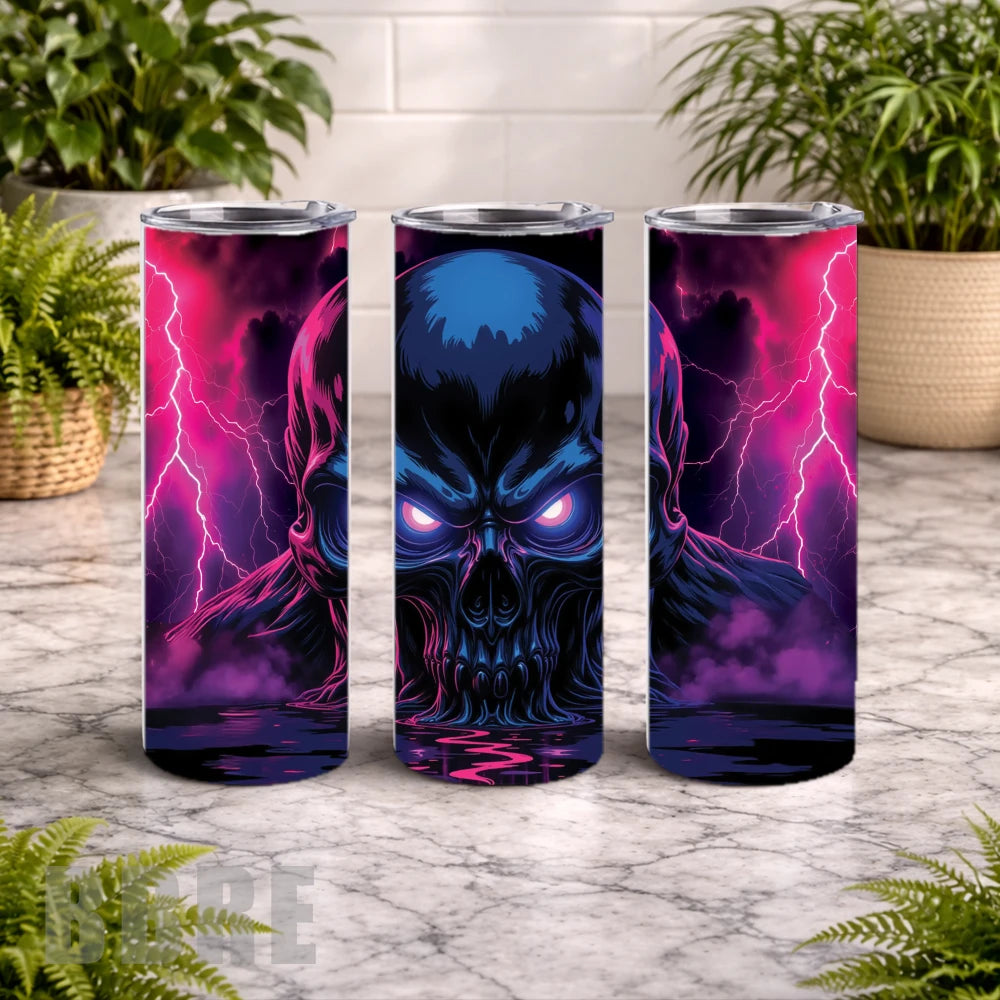Electric Skull 20 OZ Wrap Mockup