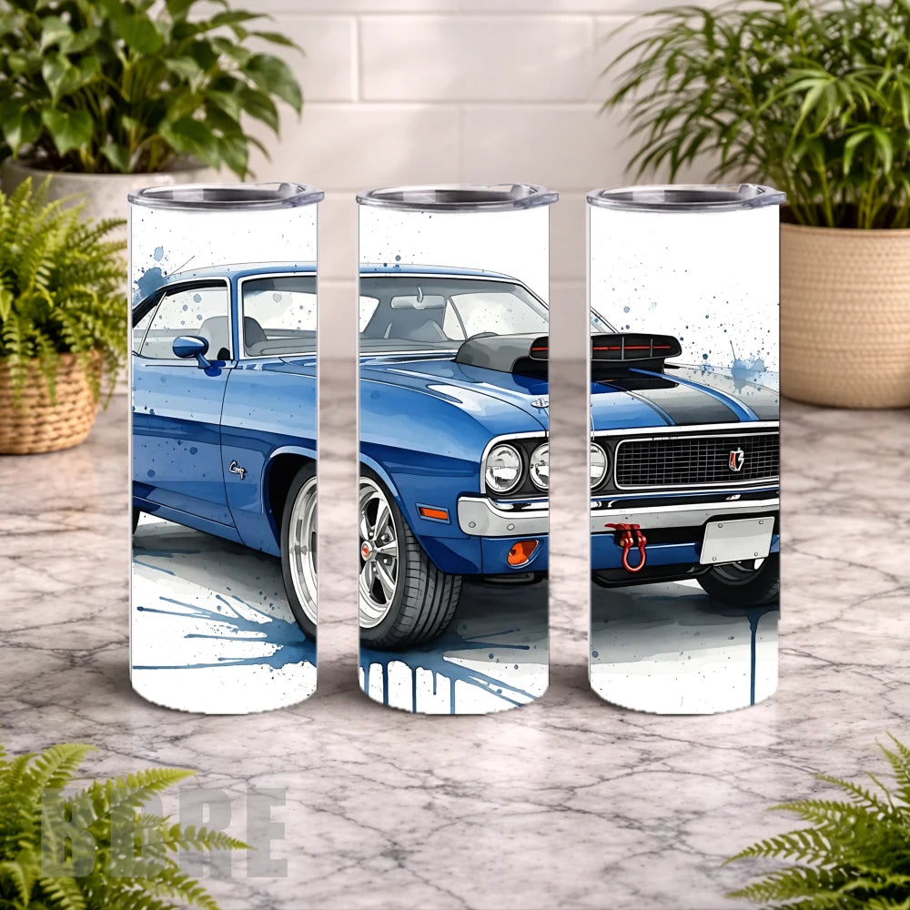 Classic Muscle 2 20 OZ Wrap Mockup