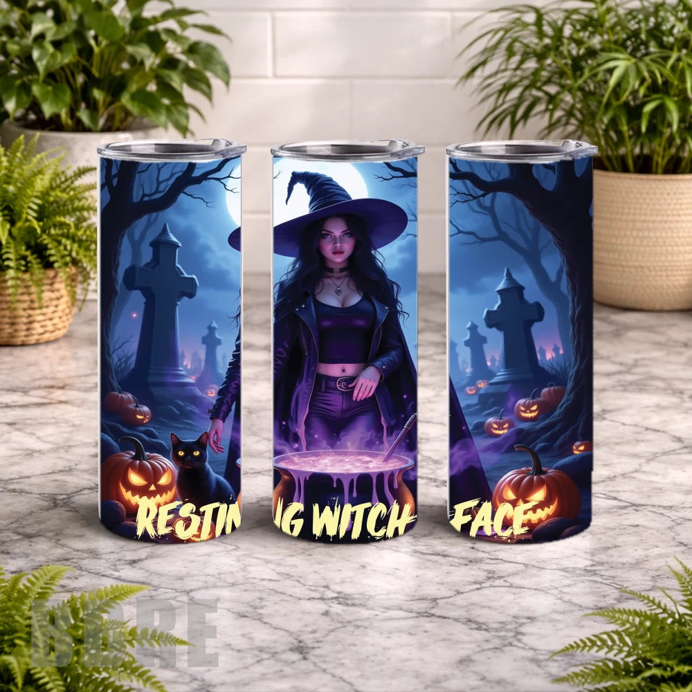 Resting Witch 20 OZ Wrap Mockup