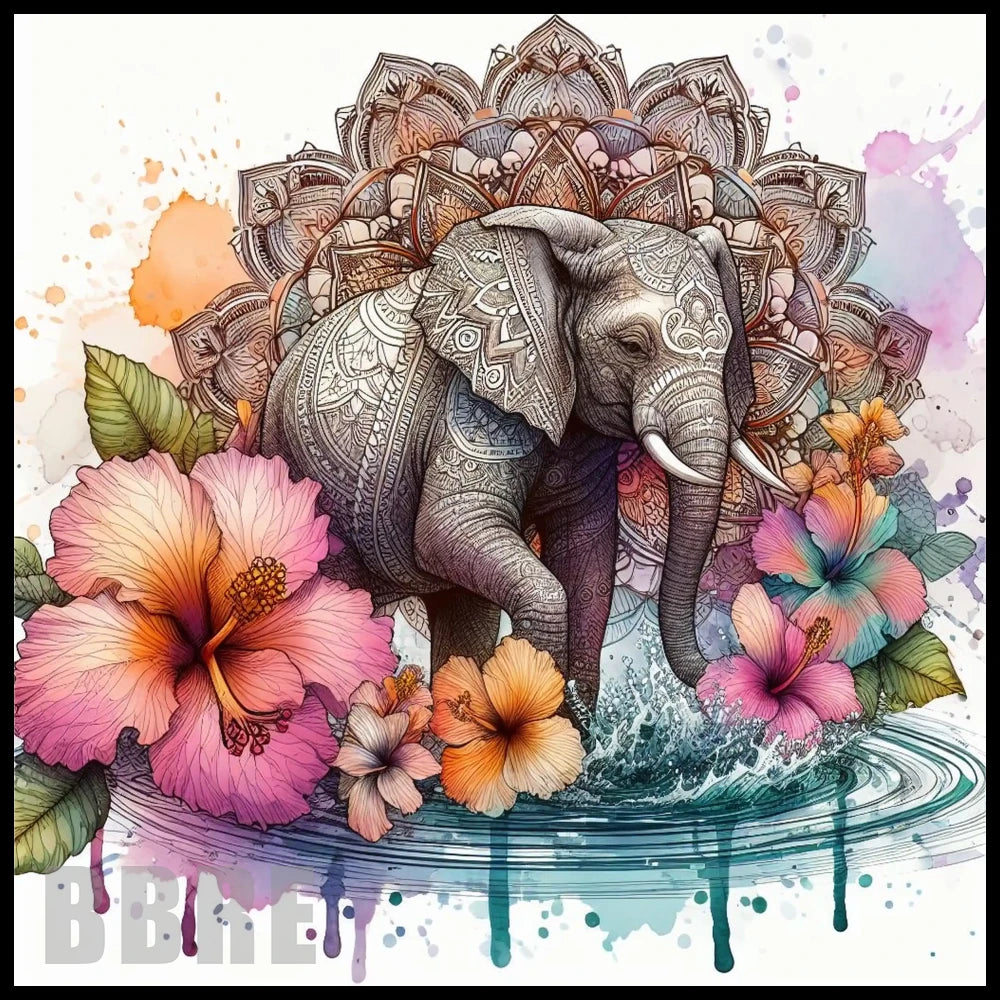 Elephant Mandala 2 20 OZ Sublimation Wrap