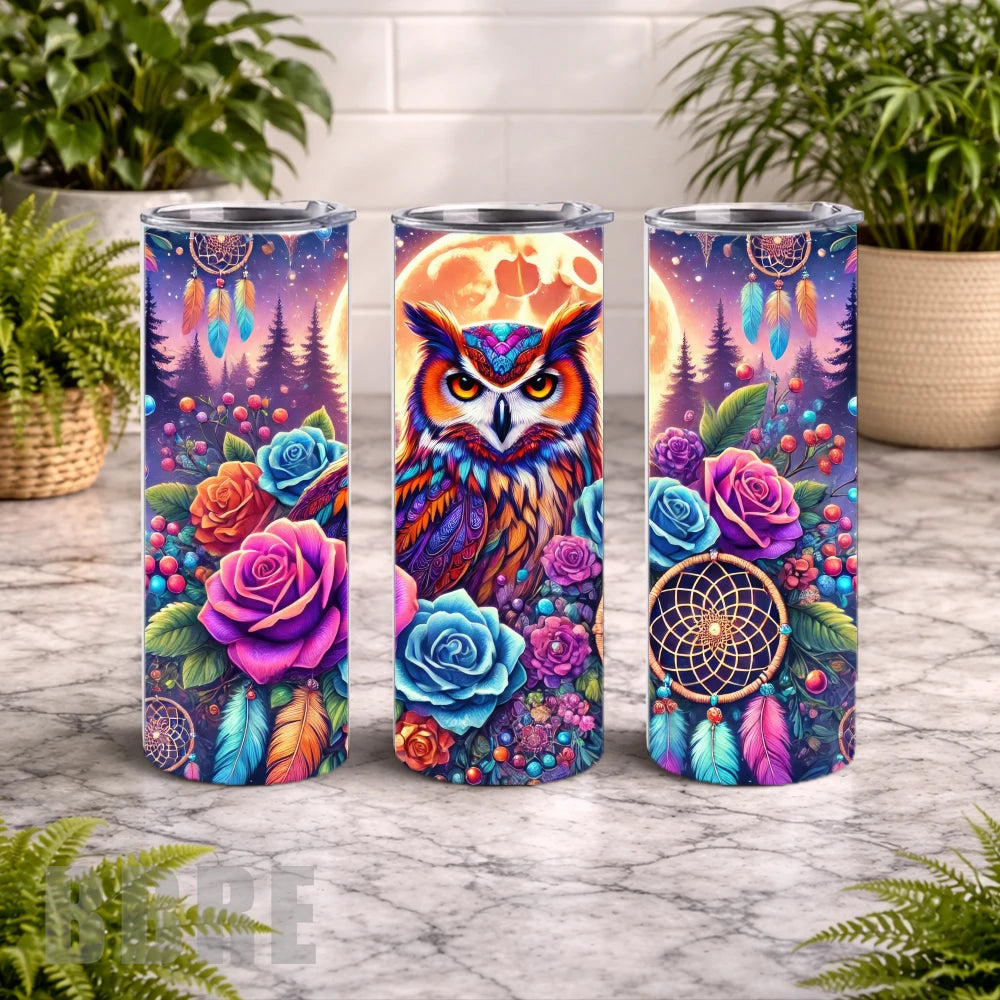 Owl Dreamcatcher 20 OZ Wrap Mockup