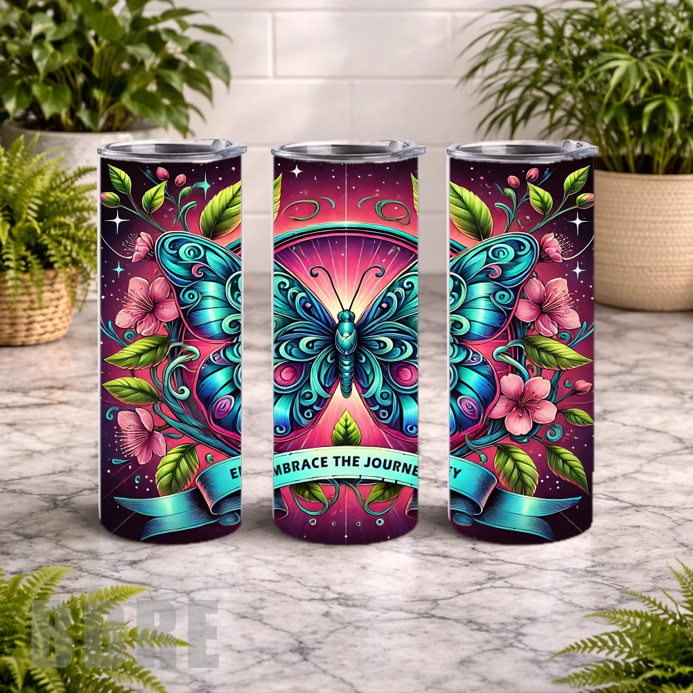 Butterfly Journey 20 OZ Wrap Mockup