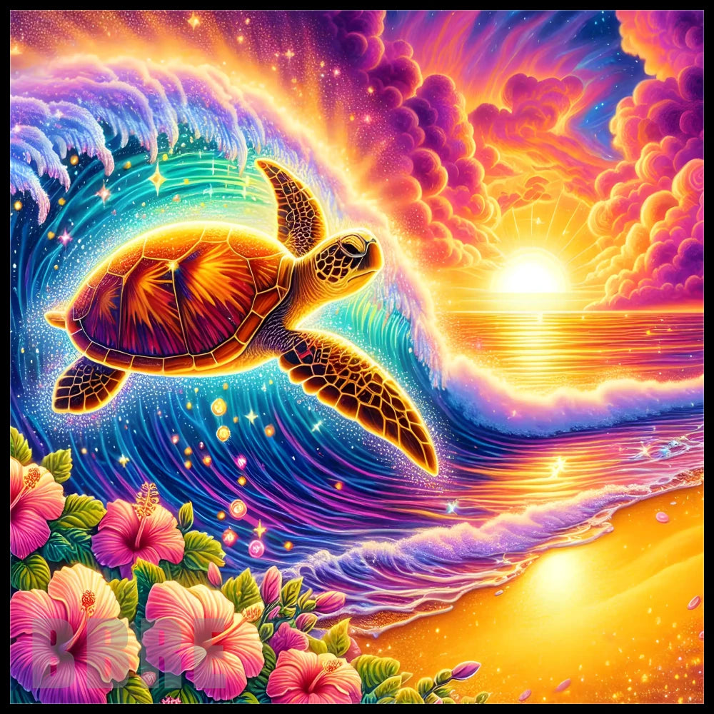 Tropical Turtle 5 20 OZ Sublimation Wrap