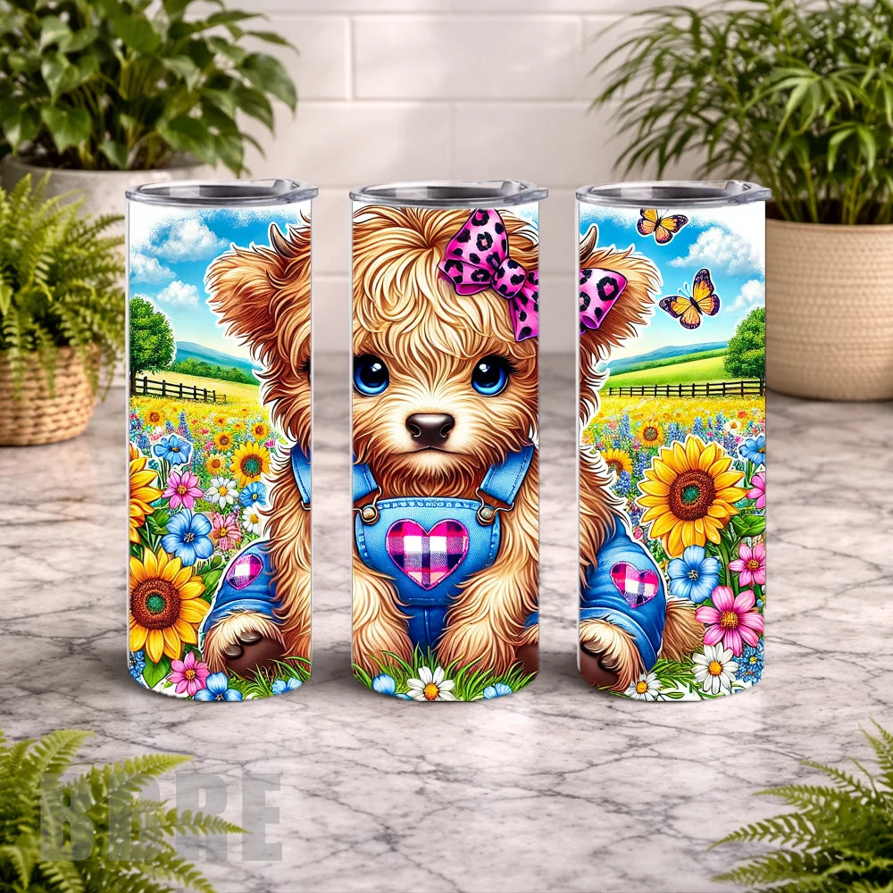 Fluffy Puppy 20 OZ Wrap Mockup