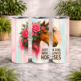 Horse Floral 20 OZ Wrap Mockup