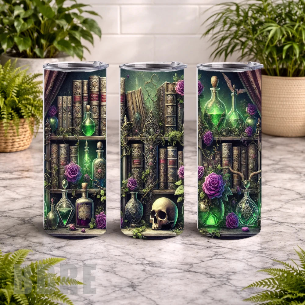 Mystical Library 20 OZ Wrap Mockup