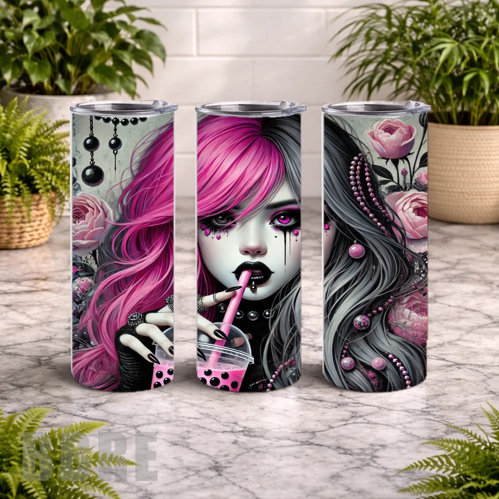 Gothic Beauty 3 20 OZ Wrap Mockup