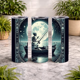 Moonlit Fishing 20 OZ Wrap Mockup