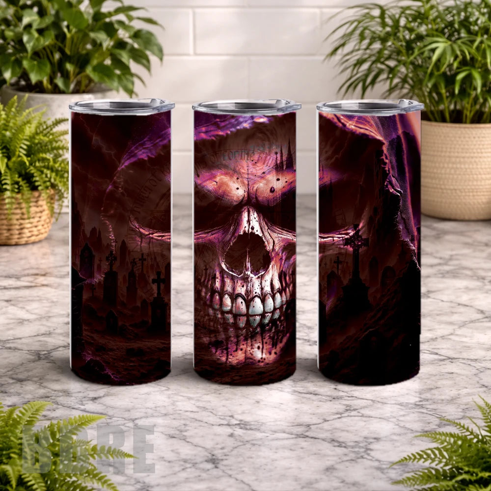 Gothic Skull 8 20 OZ Wrap Mockup