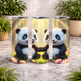 Panda Friends 20 OZ Wrap Mockup