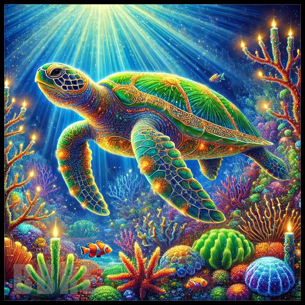 Colorful Turtle 2 20 OZ Sublimation Wrap